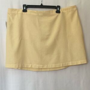 NWT Old Navy Light yellow Mini Skirt